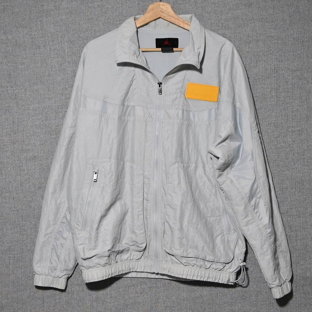 Jordan 23 Engineered Windbreaker Jacket Mens Techwear Small Grey